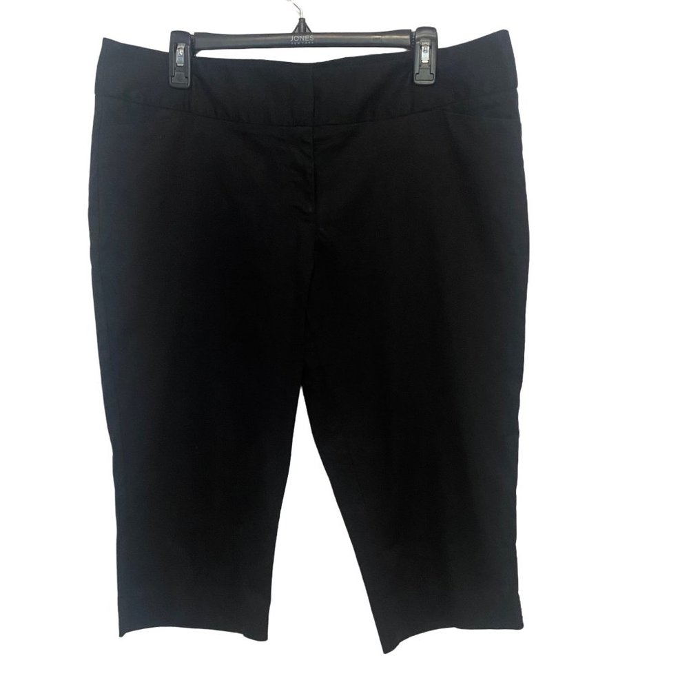 Worthington fashion women capri black pants size 16 casual stile